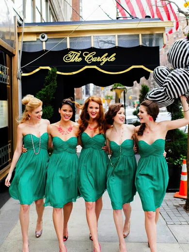 Summer Sweetheart Green Chiffon Ruffles Lace-up Short/Mini Bridesmaid Dresses #UKM01012463