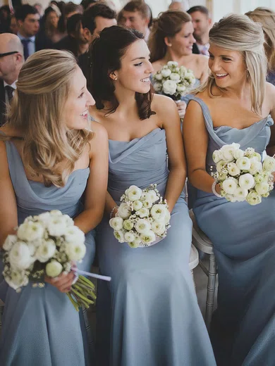 Light blue bridesmaid outlet dresses with sleeves