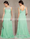 Discounted Scoop Neck Tulle Ruffles Sweep Train Bridesmaid Dress #UKM01012847