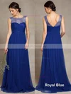 Discounted Scoop Neck Tulle Ruffles Sweep Train Bridesmaid Dress #UKM01012847