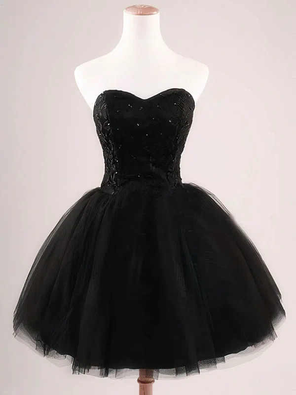 black tulle short dress