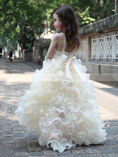 Asymmetrical flower girl outlet dress