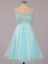 A-line Sweetheart Tulle with Beading Short/Mini Original Prom Dresses #ZPUKM02051314