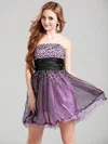 Short/Mini Multi Colours Tulle with Beading Strapless New Arrival Prom Dresses #UKM020100528