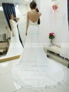 Wholesale A-line Halter Chiffon Beading Court Train Backless Wedding Dresses #UKM00022684