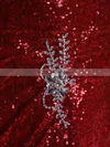 Fashionable Burgundy Sequined Sheath/Column Split Front Sweetheart Prom Dress #UKM02014302