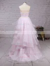 Ball Gown Sweetheart Organza Floor-length Beading Prom Dresses #UKM020103055