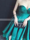 A-line Sweetheart Satin Asymmetrical Ruffles Prom Dresses #UKM020103201