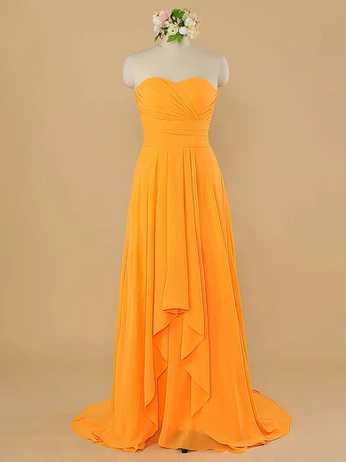 Orange and clearance white bridesmaid dresses