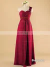 Promotion Royal Blue A-line Ruffles Chiffon One Shoulder Bridesmaid Dress #UKM01012492