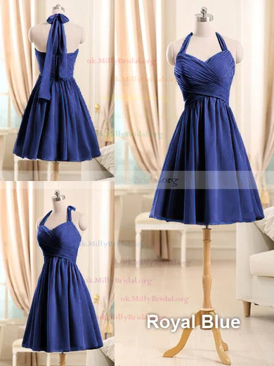 Short navy blue bridesmaid on sale dress