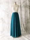 Top Multi Colours Chiffon Tulle A-line Appliques Lace Open Back Bridesmaid Dress #UKM01012529