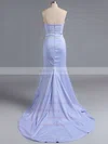 Spring Sweetheart Silk-like Satin Appliques Lace Sheath/Column Bridesmaid Dress #UKM01012786