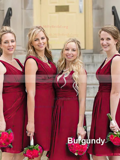 Royal red 2025 bridesmaid dresses