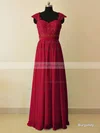Sweetheart Chiffon Floor-length Appliques Lace Sage Top Bridesmaid Dresses #UKM01012874