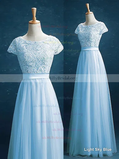 Sky blue short hot sale bridesmaid dresses