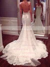 Trumpet/Mermaid Sweetheart Lace Appliques Lace Watteau Train Sexy Wedding Dresses #UKM00022647