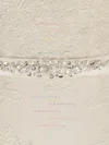 Boutique V-neck Chiffon Appliques Lace Long Sleeve Trumpet/Mermaid Wedding Dress #UKM00022515