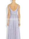 A-line V-neck Chiffon Floor-length Appliques Lace Prom Dresses #UKM020101225