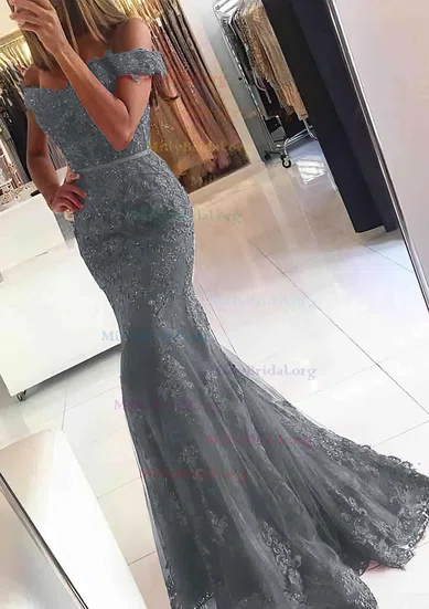 One Shoulder Sequin Gray Trumpet Mermaid Prom Dress One Shoulder Sequin Gray Trumpet Mermaid Prom Dress