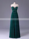 Empire Sweetheart Chiffon Floor-length Beading Prom Dresses #UKM020103613