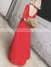 A-line Scoop Neck Tulle Floor-length Appliques Lace Prom Dresses #UKM020103660