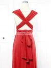 Jersey V-neck Empire Short/Mini with Ruffles Bridesmaid Dresses #UKM01013161