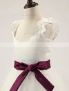 A-line Sweetheart Satin Tulle Floor-length Sashes / Ribbons Flower Girl Dresses #UKM01031811
