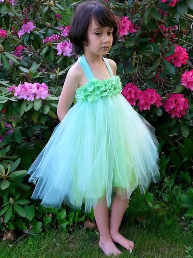 Mint green and sale white flower girl dresses