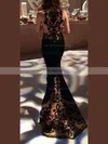 Trumpet/Mermaid Sweetheart Silk-like Satin Sweep Train Appliques Lace Prom Dresses #UKM020104344