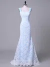 Trumpet/Mermaid Sweetheart Lace Sweep Train Wedding Dresses #UKM00023044