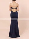Trumpet/Mermaid Sweetheart Jersey Asymmetrical Prom Dresses #UKM020104561