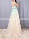 Princess Sweetheart Tulle Floor-length Beading Prom Dresses #UKM020104566