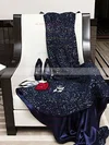 Trumpet/Mermaid Square Neckline Sequined Sweep Train Prom Dresses #UKM020104961