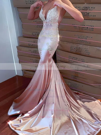 Rose gold hotsell mermaid wedding dress