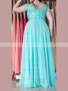 Chiffon Sweetheart A-line Floor-length Appliques Lace prom dress #UKM020105976