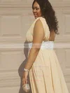 Chiffon One Shoulder A-line Floor-length Sashes / Ribbons prom dress #UKM020105977