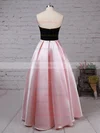 Ball Gown Strapless Satin Asymmetrical Pockets Prom Dresses #UKM020105911