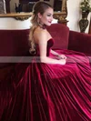 Ball Gown Sweetheart Velvet Court Train Prom Dresses #UKM020106125