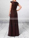 Chiffon Tulle V-neck A-line Floor-length Beading Mother of the Bride Dress #UKM01021713
