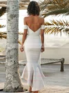 Silk-like Satin Off-the-shoulder Trumpet/Mermaid Asymmetrical Bridesmaid Dresses #UKM01013606