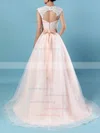 Tulle Sweetheart Ball Gown Sweep Train Appliques Lace Wedding Dresses #UKM00023176