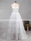 Tulle Sweetheart Ball Gown Sweep Train Beading Wedding Dresses #UKM00023216