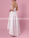 Princess Strapless Satin Asymmetrical Pockets Wedding Dresses #UKM00023426