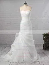 Chiffon Sweetheart Trumpet/Mermaid Sweep Train Ruched Wedding Dresses #UKM00023291