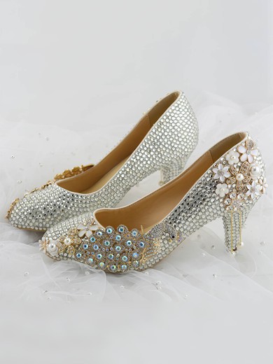 Women's Pumps Cone Heel Leatherette Wedding Shoes #UKM03030916