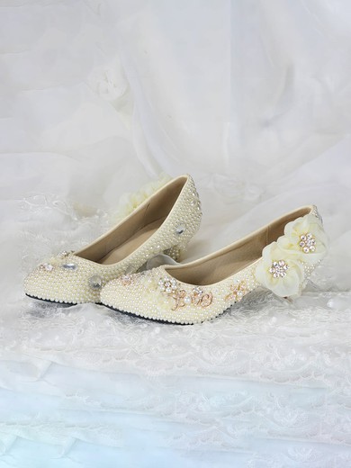 Women's Pumps Kitten Heel Leatherette Wedding Shoes #UKM03030931