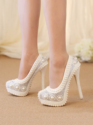 Women's Pumps Stiletto Heel Leatherette Wedding Shoes #UKM03030932