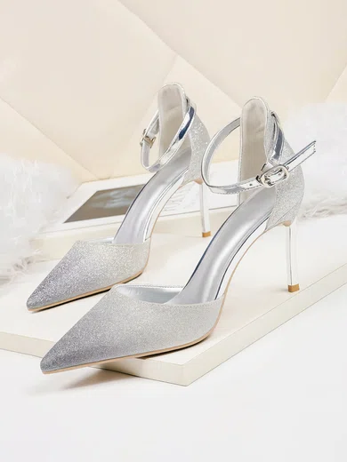 Women's Closed Toe 3 inch-3 3/4 inch Stiletto Heel Shoes #UKM03030937