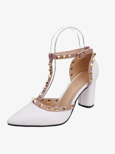 Women's Pumps 3 inch-3 3/4 inch Chunky Heel Shoes #UKM03030947